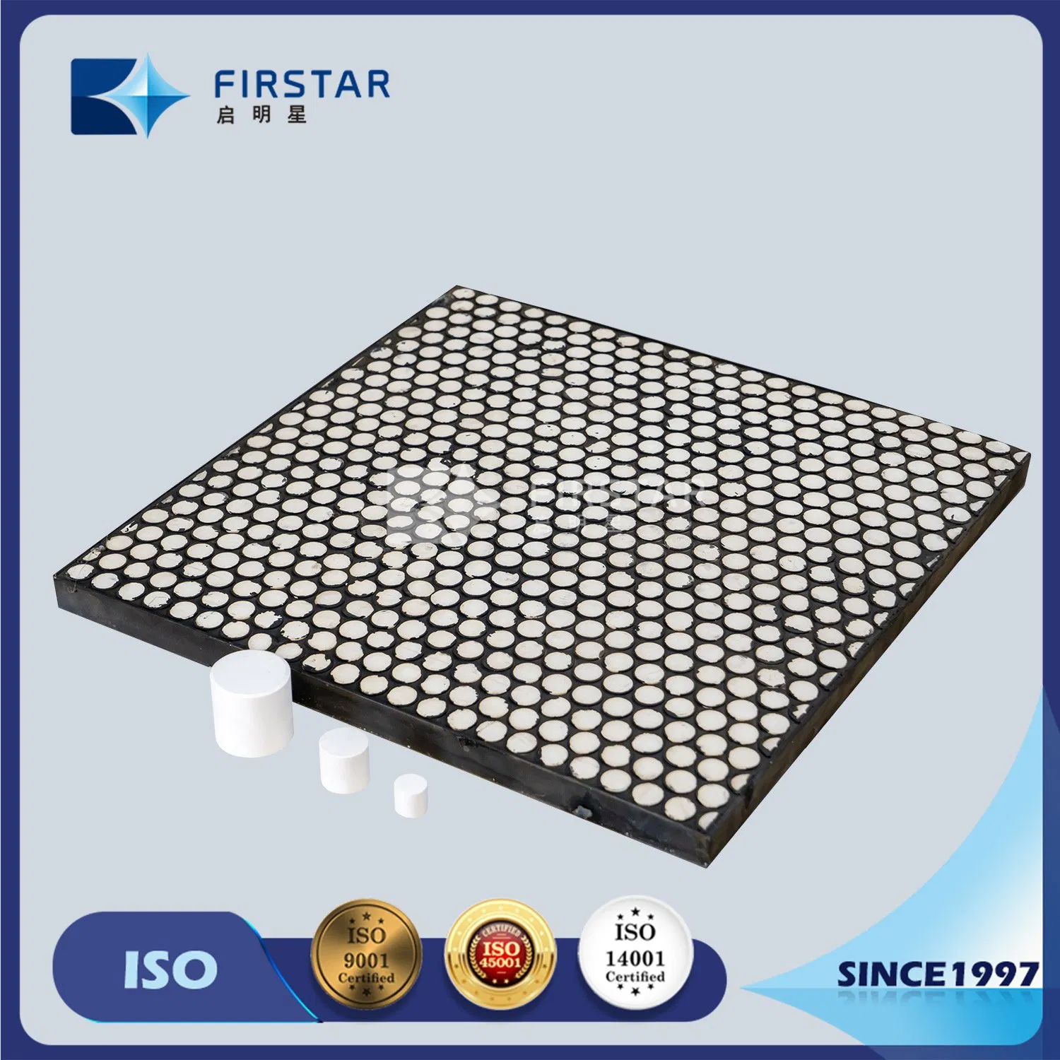 Durable Composite Rubber Ceramic Panels for Mining Applications