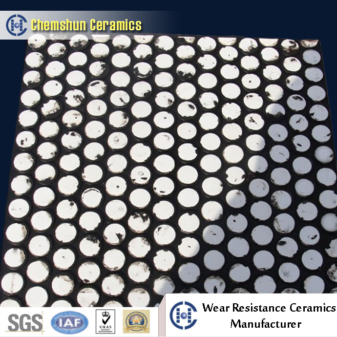 Alumina Ceramic Wear Plate Chute Rubber Composite Plate Steel Backed Ceramic Liner