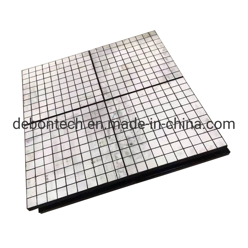 Alumina Ceramic Rubber Backed Chute Wear Lining Plate Block Steel Liner