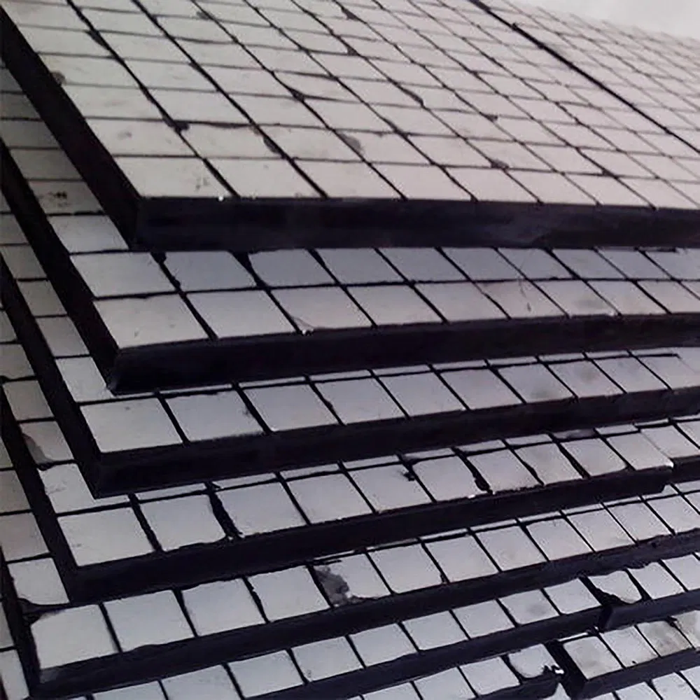 Steel Backed 92% Alumina Ceramic Hole Tiles for Chute Abrasion Resistant Liners