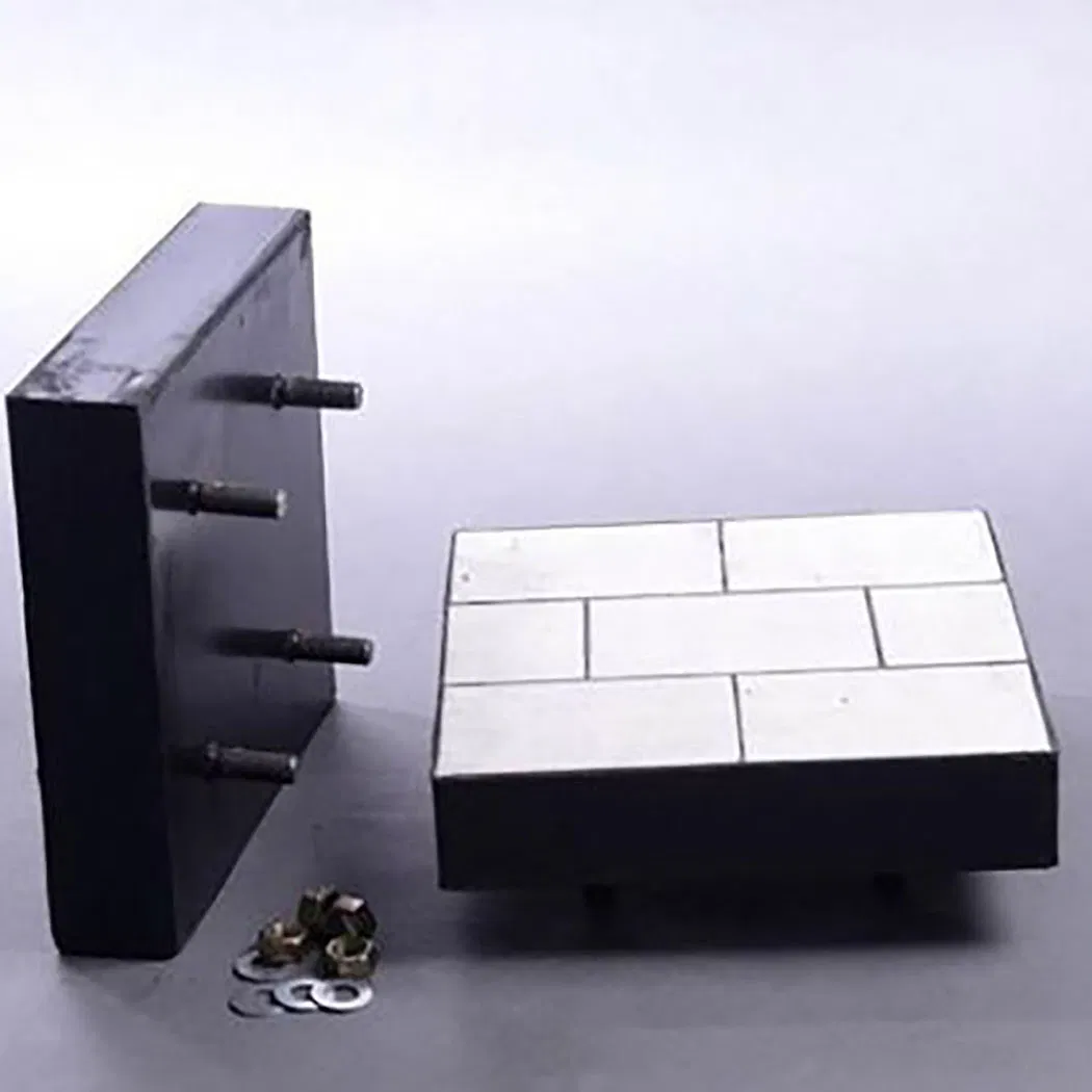 OEM Belt-on Conveyor Wear Ceramic Liners Rubber Backed Steel Plate