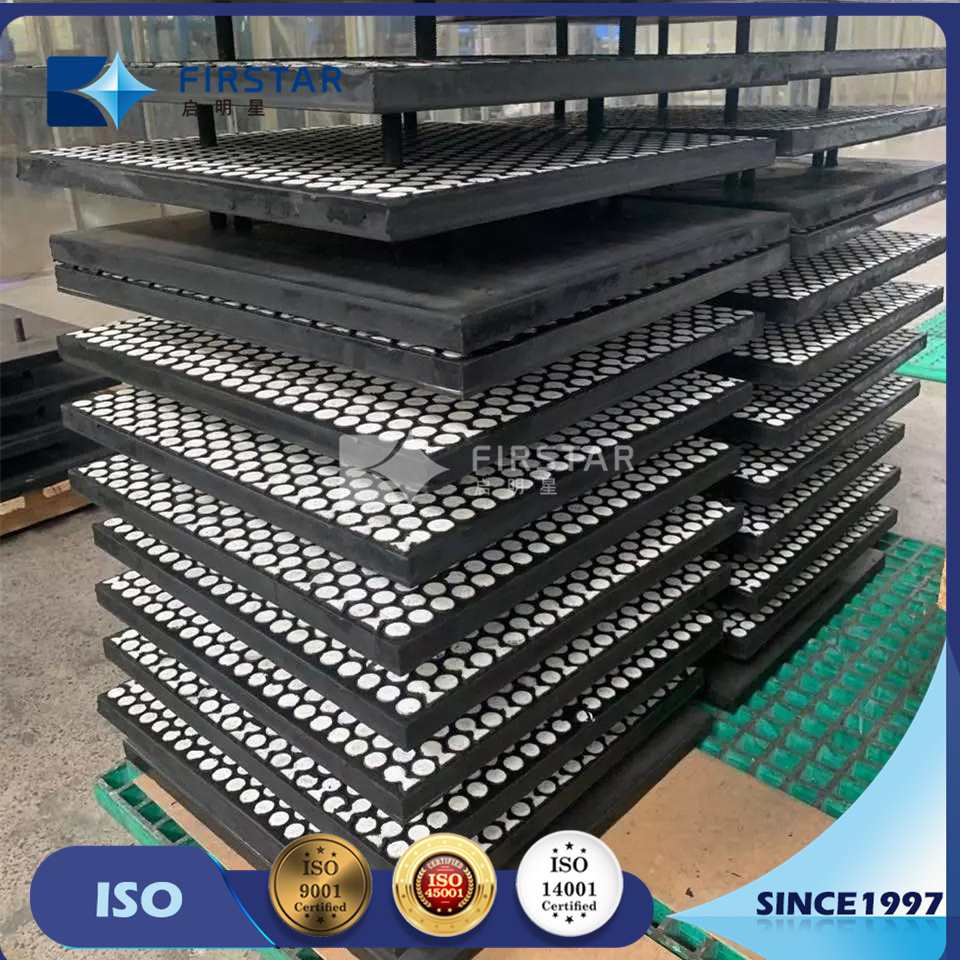 High-Performance Ceramic Rubber Wear Liners with Steel Plate