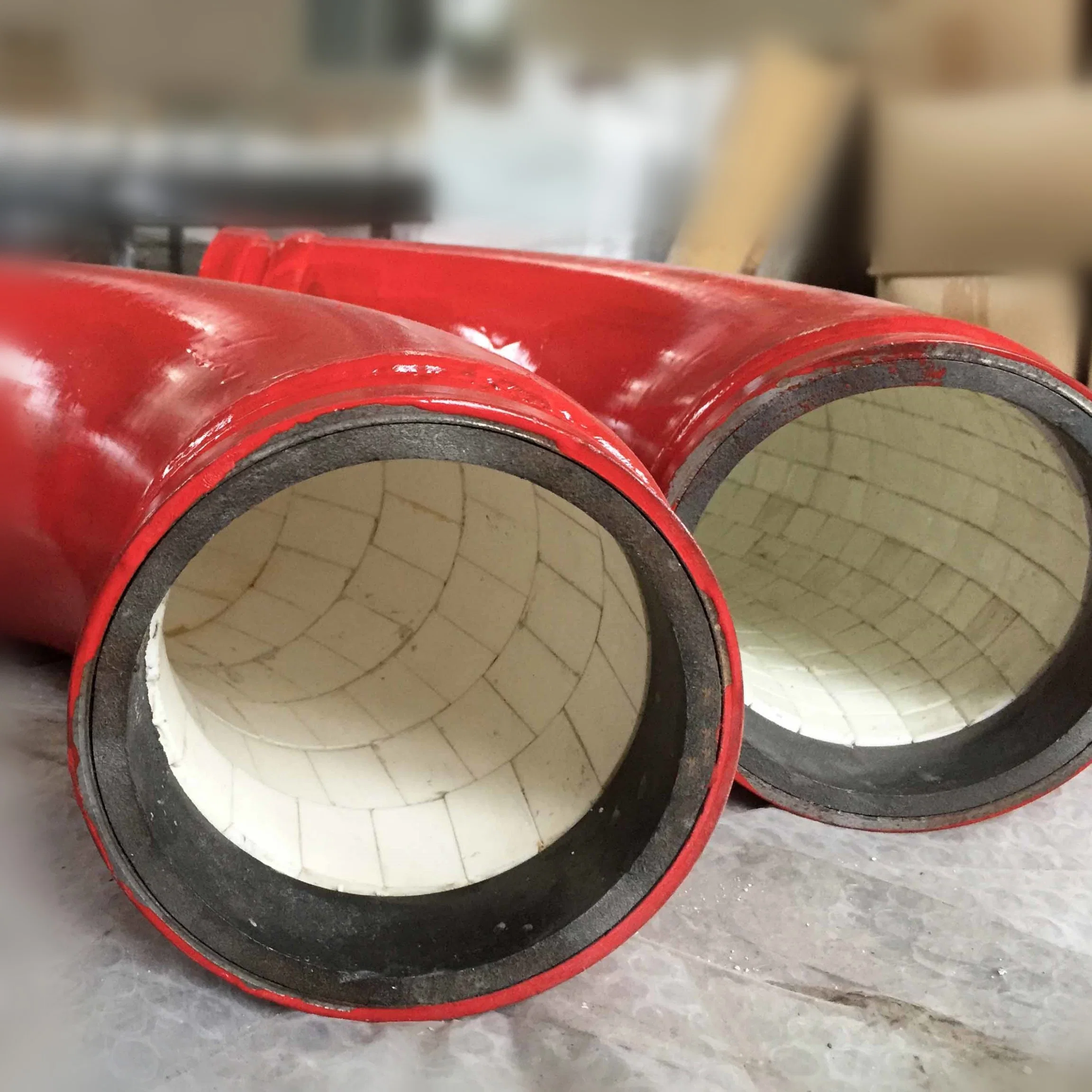Alumina Ceramic Tube Pipe Lined Carbon Steel for Coal Conveying