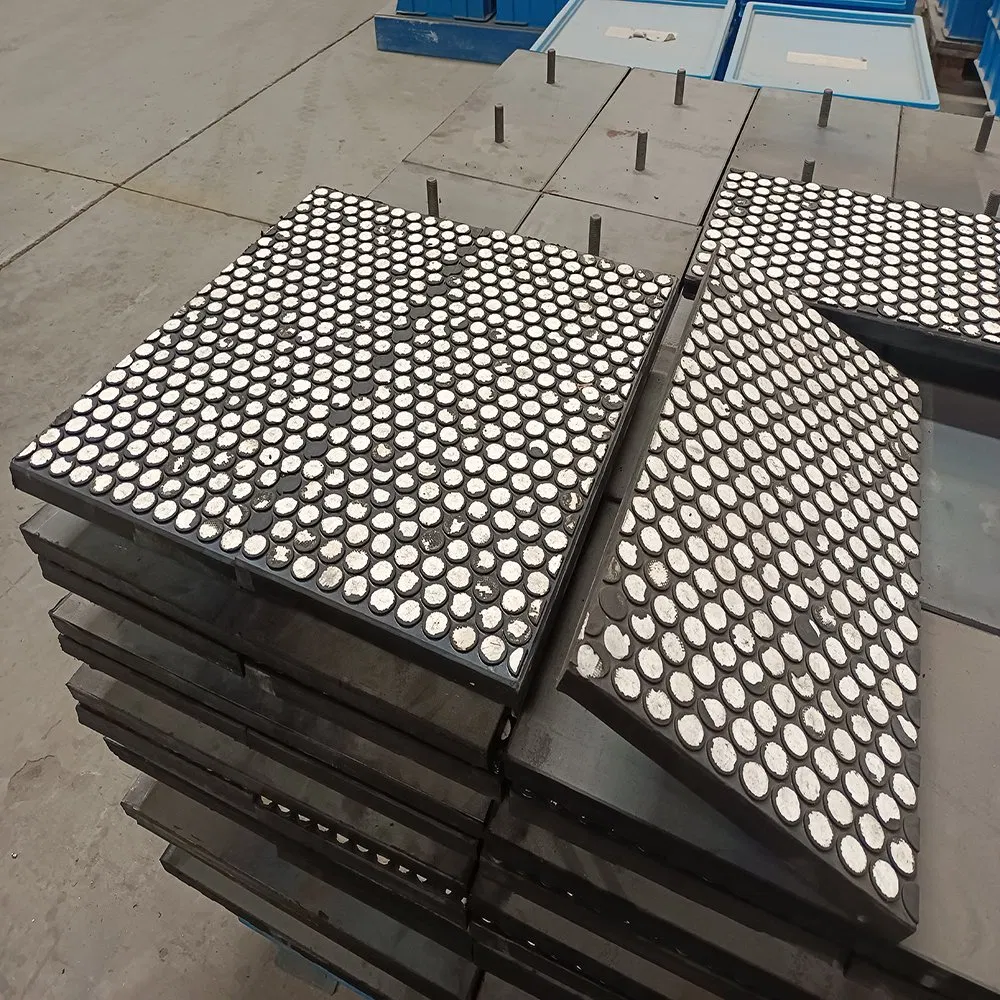 Zta Ceramic Tiles with Rubber Wear Liner Material Handing Industry