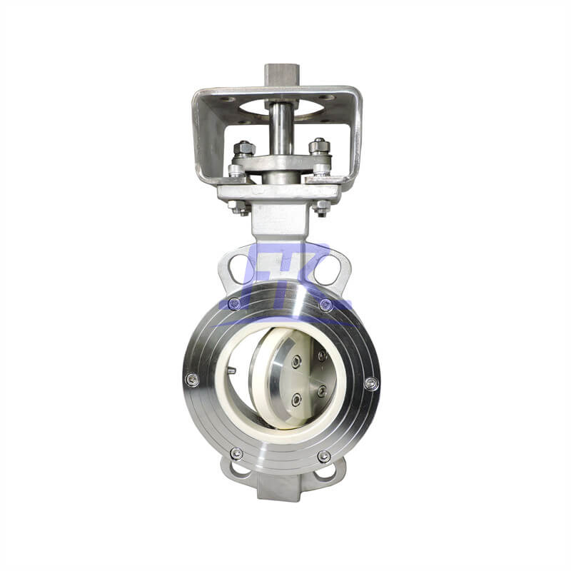 Industrial Valve Stainless Steel Frd672tc Pneumatic Wafer Type Ceramic Lined Butterfly Valve