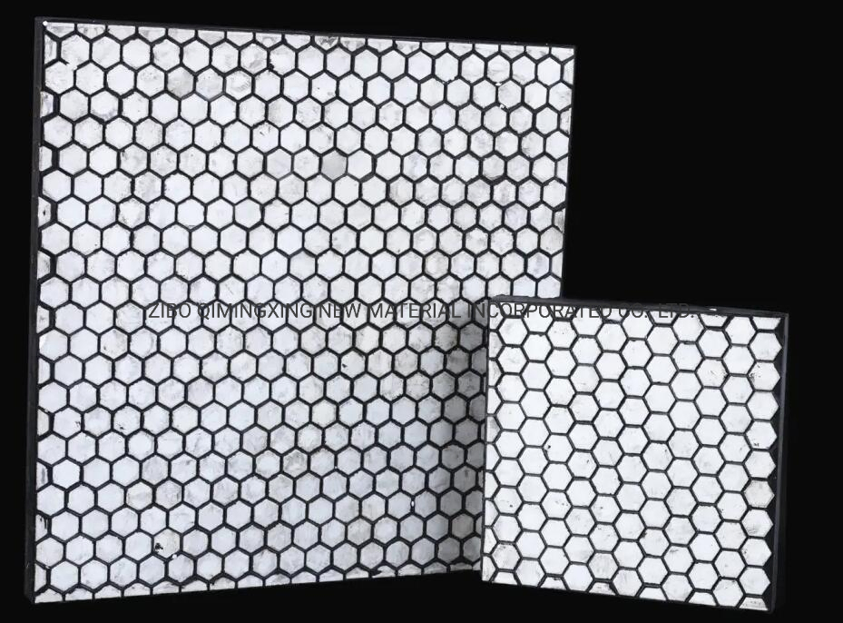 Wear &amp; Impact Resistant Component Ceramic Composite Rubber Liner Backed Steel Plate