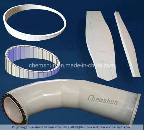 Abrasion Resistant Alumina Ceramic Lined Pipe Elbow