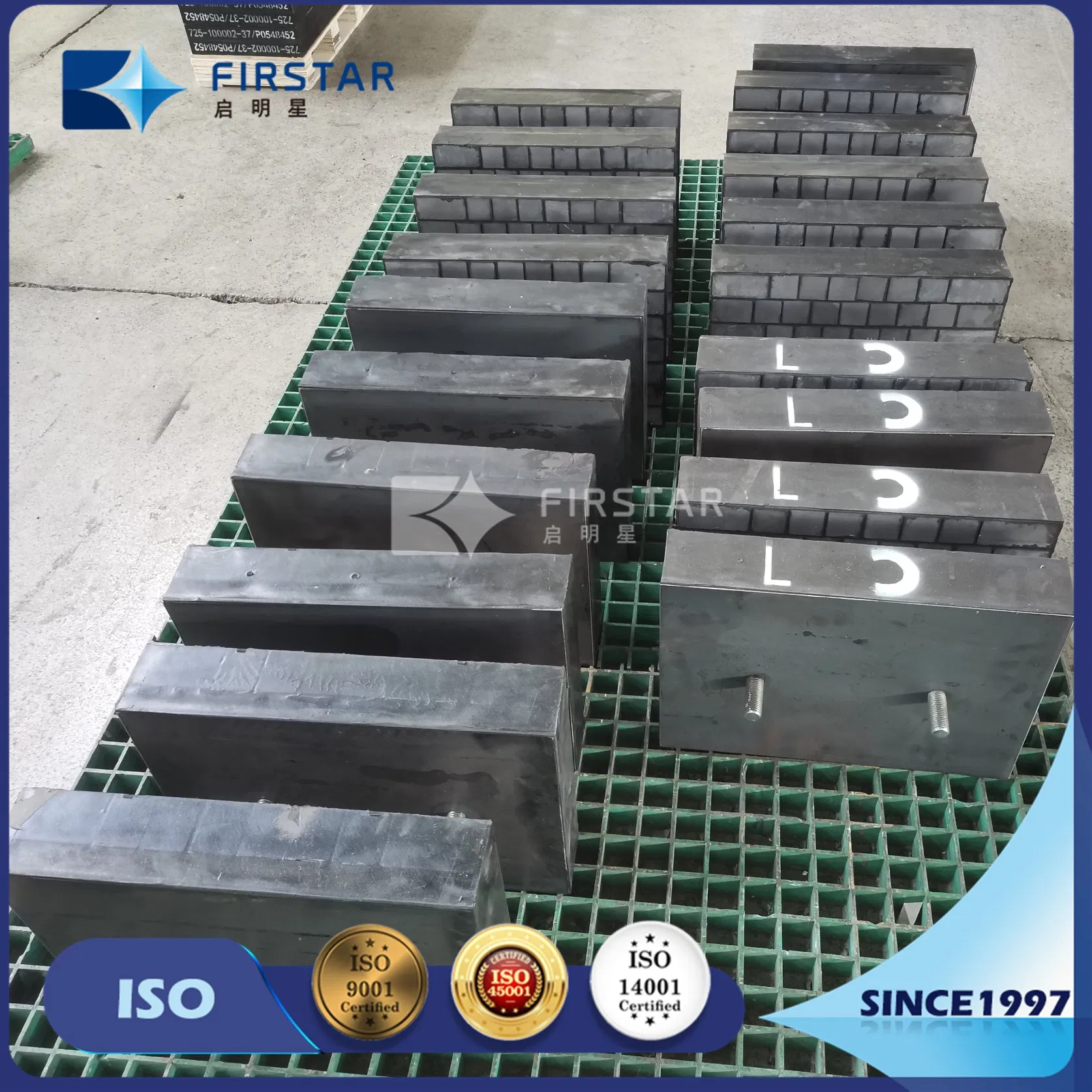 High Abrasion Absorbtion Silicon Carbide Ceramic and Rubber Composite Wear Liners Backed with Steel Plate