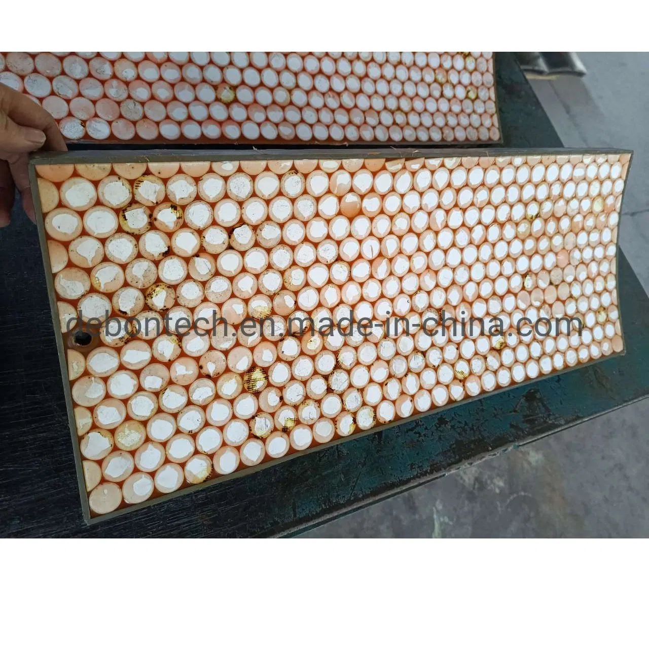 Chute Zirconia Toughen Alumina Ceramic Rubber Steel Composite Pad Wear Lining Plate Panel