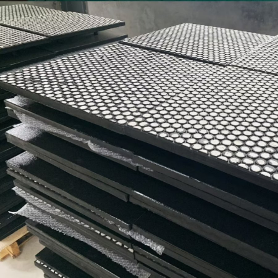 (ceramic+rubber+steel composite liner) Wear Resistant Alumina Ceramic Combined Rubber Liner