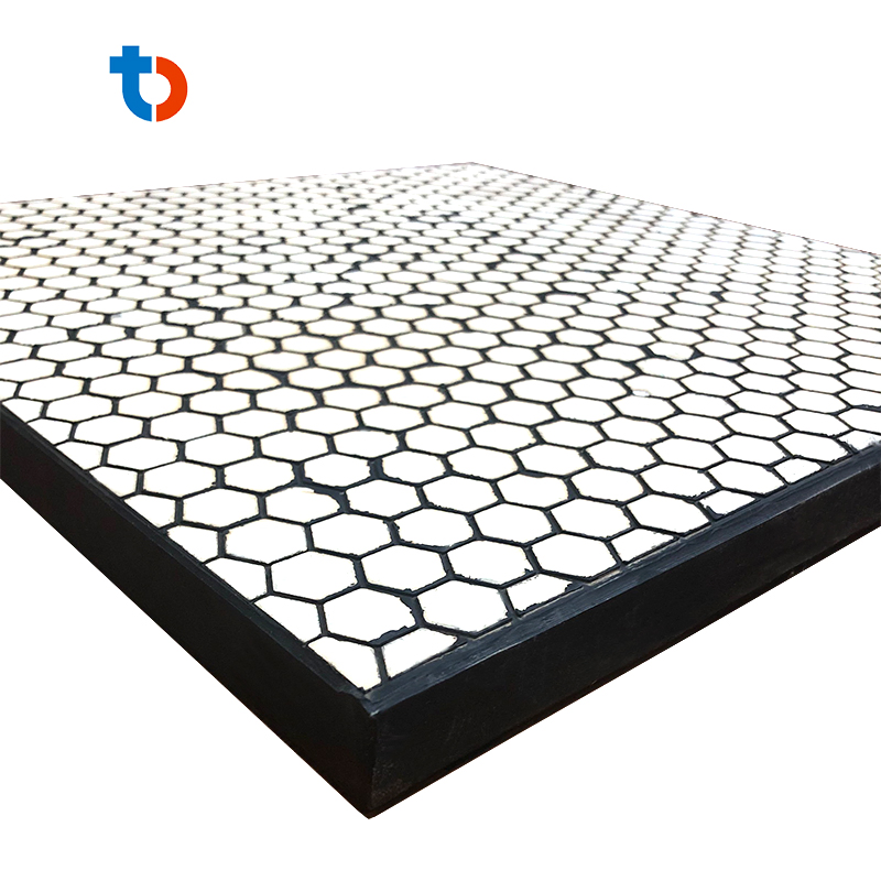 Wear Resistant Alumina Ceramic Block with Rubber Compound Lining Plate