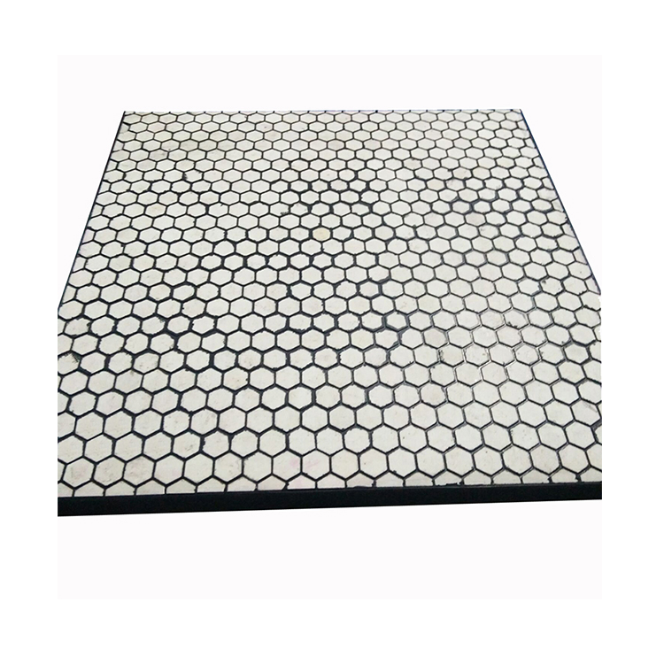 Conveyor Chute Wear Liner, Steel Backed Rubber Ceramic Composite Plate