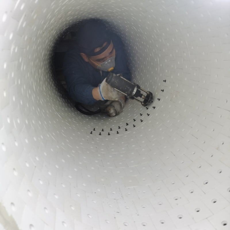 OEM Factory Customized Bolt-Welded Alumina Ceramic Tile Lined Stainless Steel Pipe