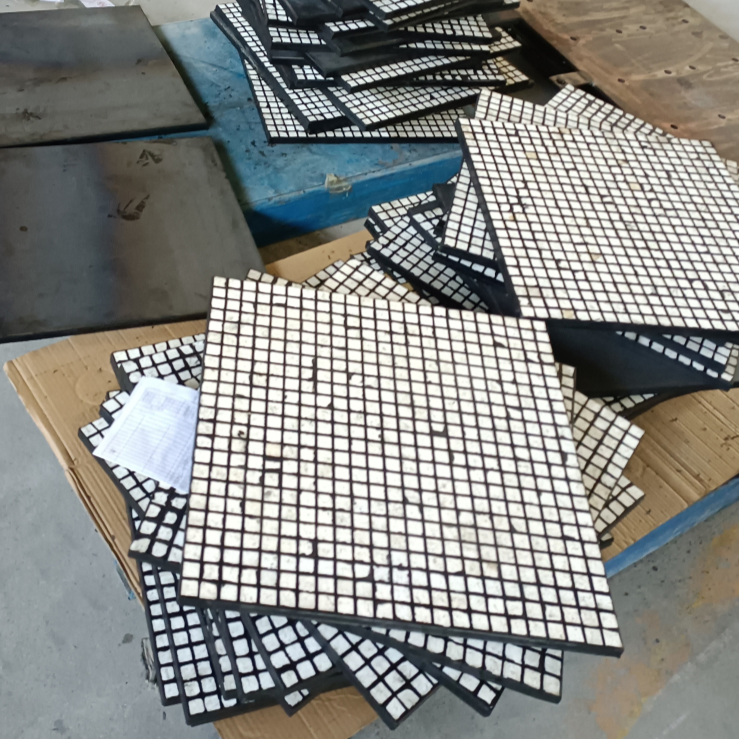Alumina/Zta Ceramic Rubber Composite Wear Lining Plate