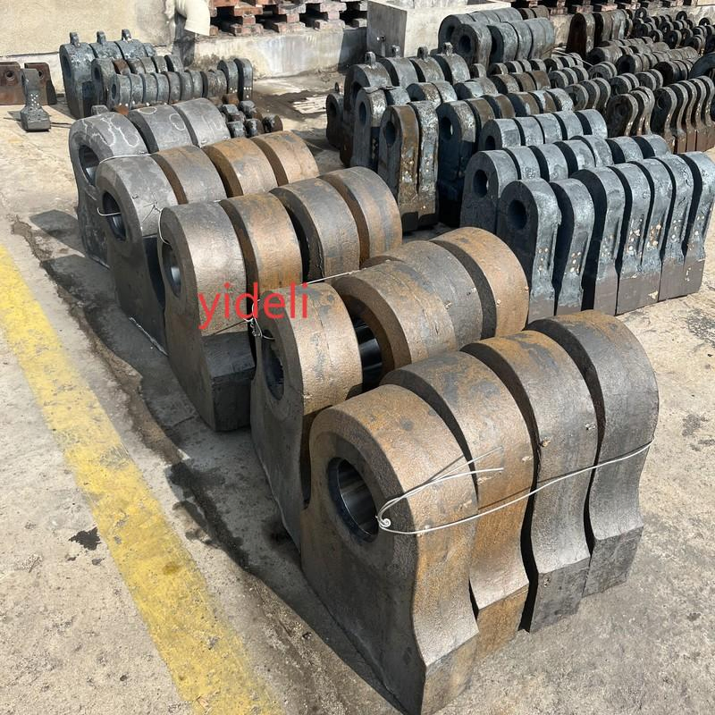 High Chromium Cast Manganese Steel Composite Hammer Head Crusher Wear Part