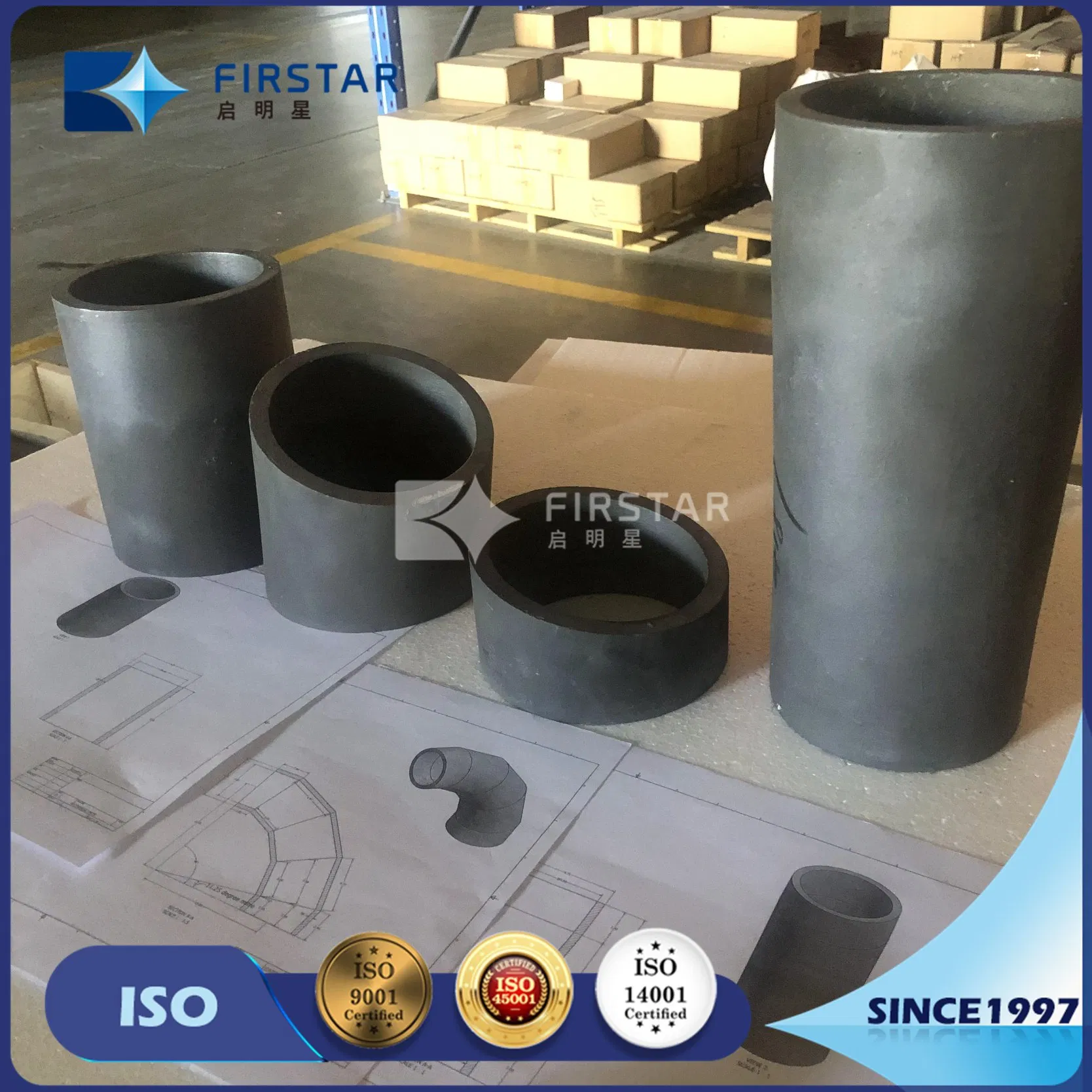 Rbsic Reaction-Bonded Sintering Silica Carbide Tiles Refractory Ceramic GB