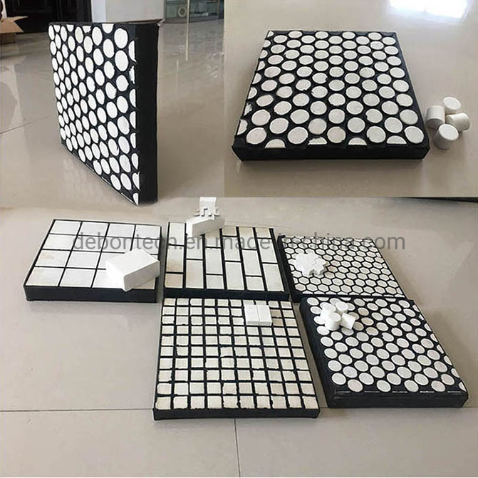 Steel Backing Plate Composite Rubber Ceramic Wear Resistant Liner