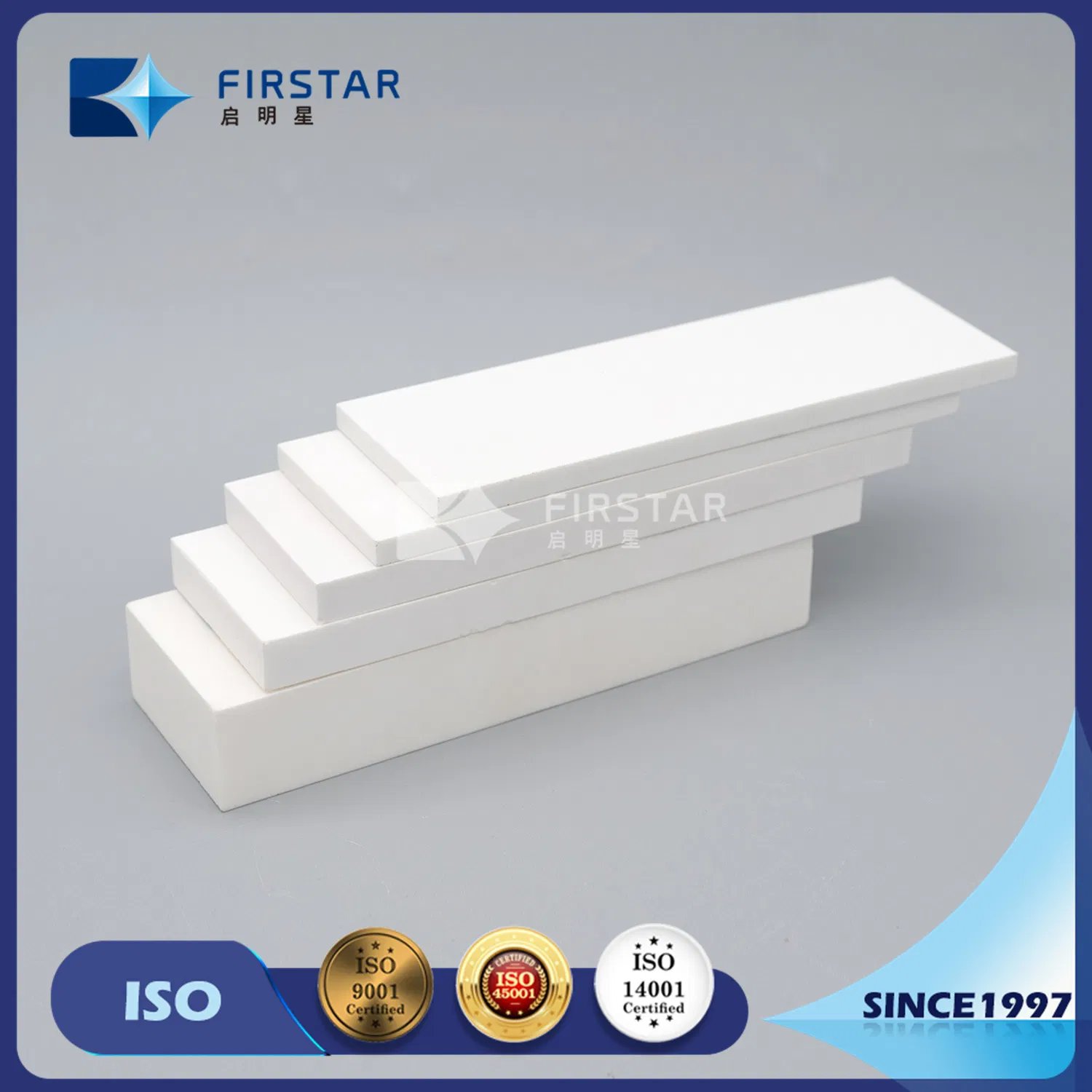 China Qimingxing Factory Direct Supply High Density Alumina Wear Resistant Ceramic Tile for Wear Resistance for Mining Industry