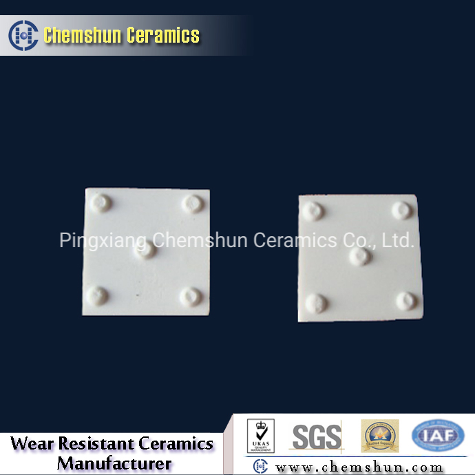 Aluminum Oxide Ceramic Tiles with Studs as Lagging Ceramics