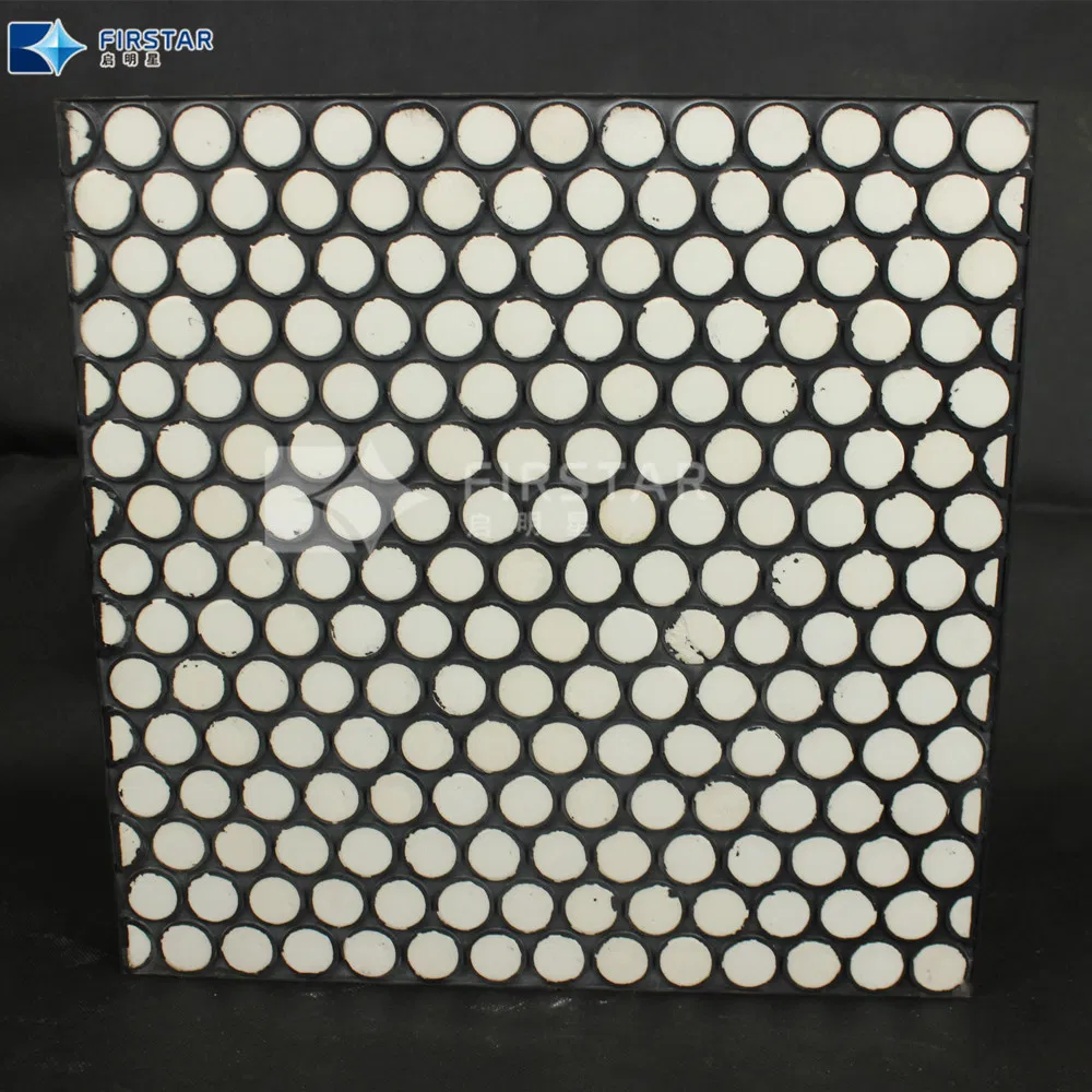 China Factory Ceramic Cylinder Embeded Rubber Composite Liner