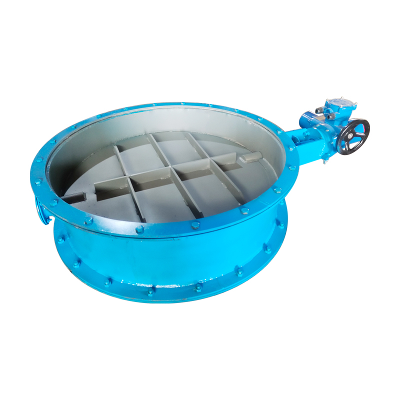 Power Plant Dust Transport Ceramic Lined Shaft Anti Clogging Ventilation Butterfly Valve