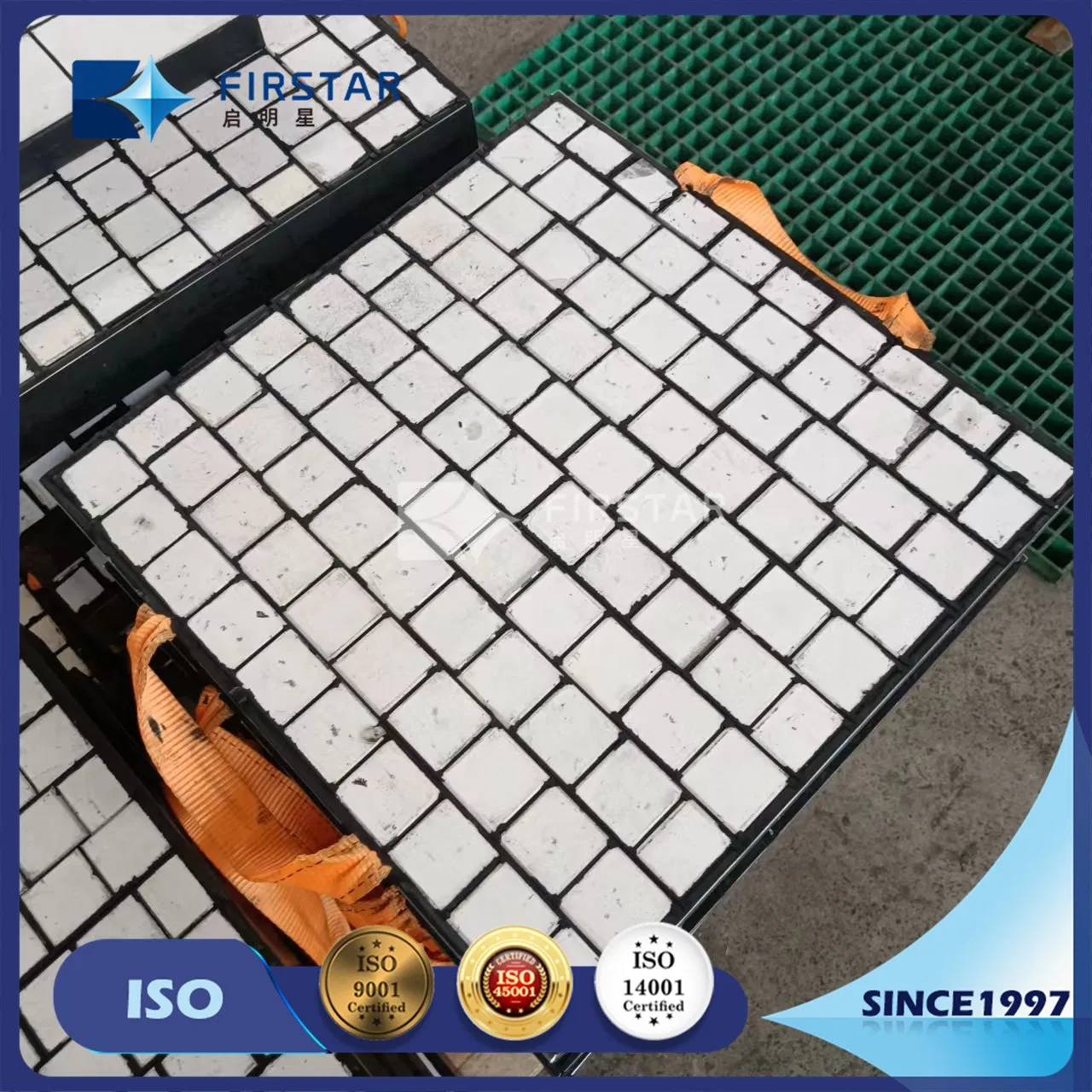 Composite Wear Lining Plate Steel Backed Rubber Ceramic Chute Liners
