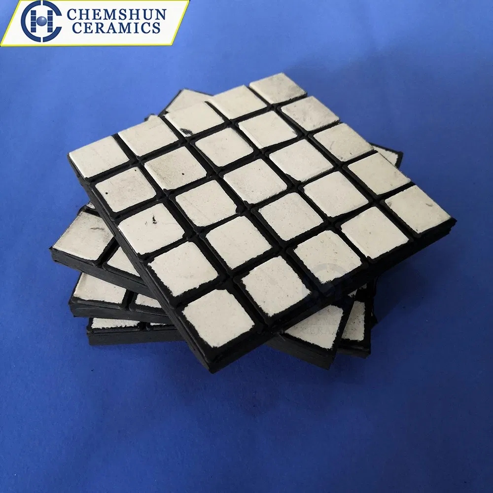 Chemshun Superior Abrasion and Impact Resistance Rubber Ceramic Plate