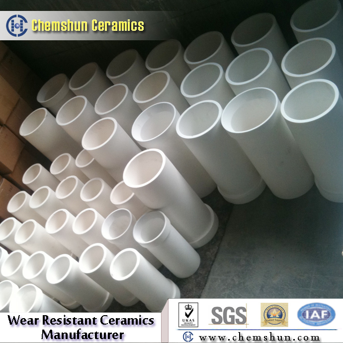 Chemshun Factory Specializes in Customizing Wear Resistant Ceramic Lined Steel Bends Elbow Pipe