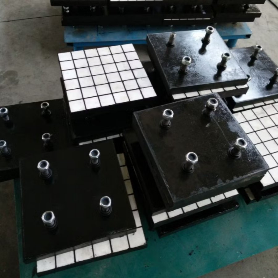 (ceramic+rubber+steel composite liner) Wear Resistant Alumina Ceramic Combined Rubber Liner