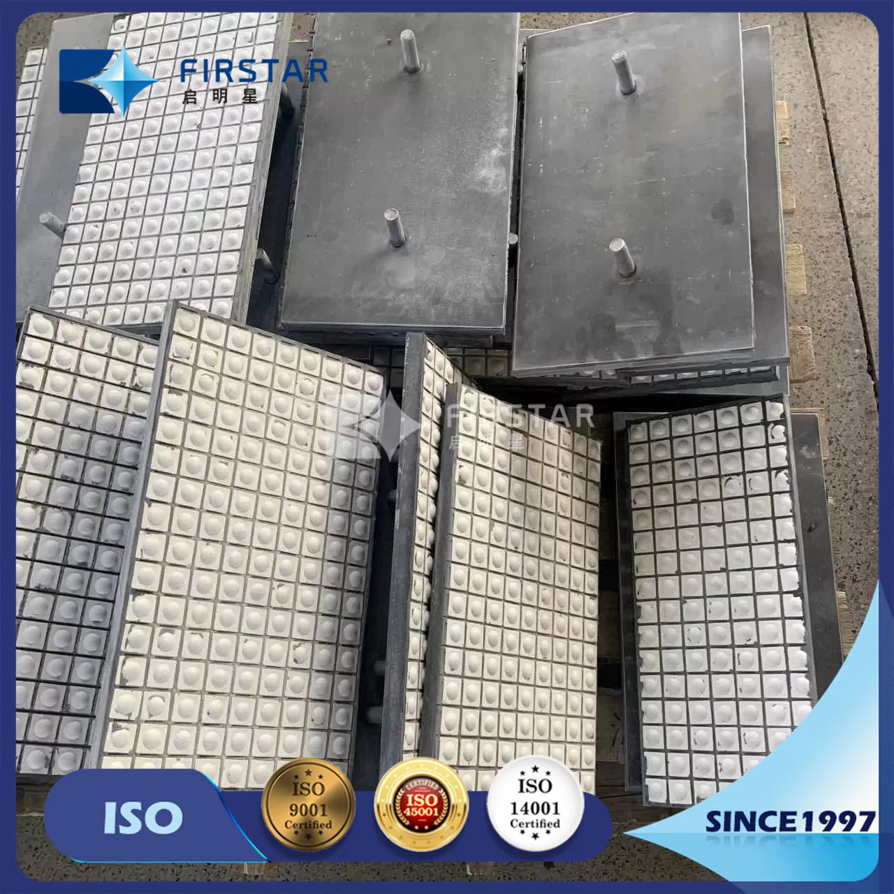 Resistant Abrasion Rubber Steel Backed Alumina Ceramic Wear Liner