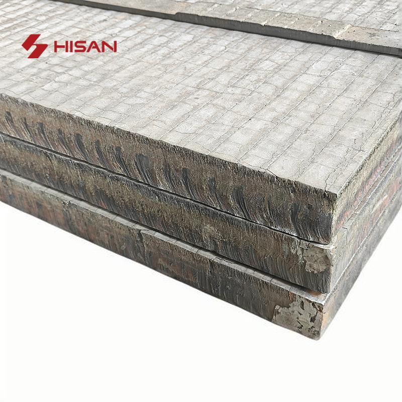 Hisan Cement Chute Feeder Cco Hardfacing Clad Wear Resistant Steel Hard Plate