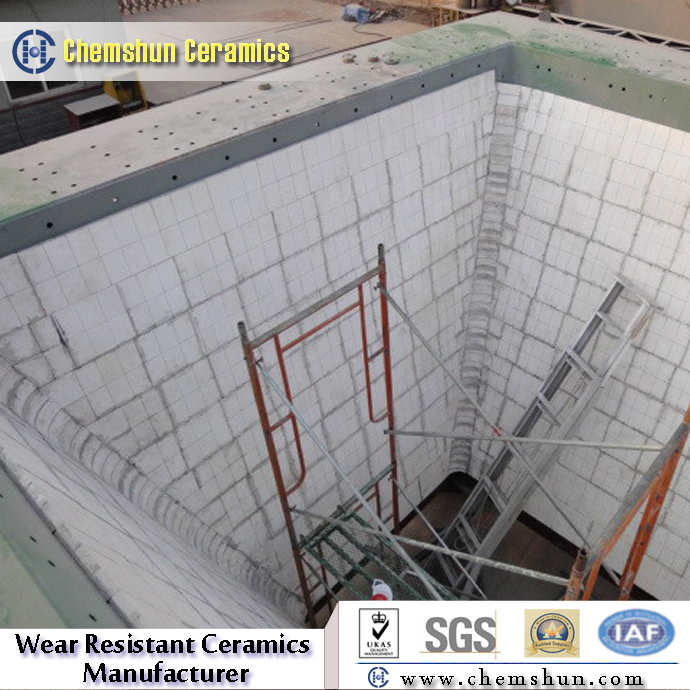 Ceramic Chute Liner with High Quality Alumina Ceramic Properties