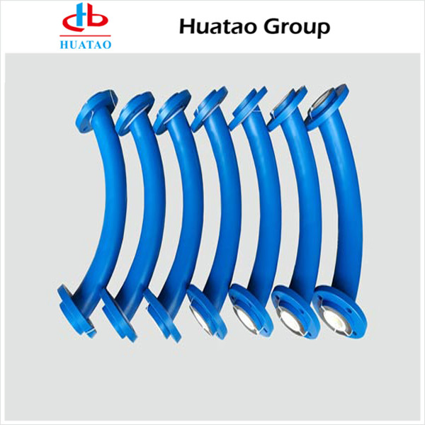 Ceramic Tile Lined Steel Elbow Pipe