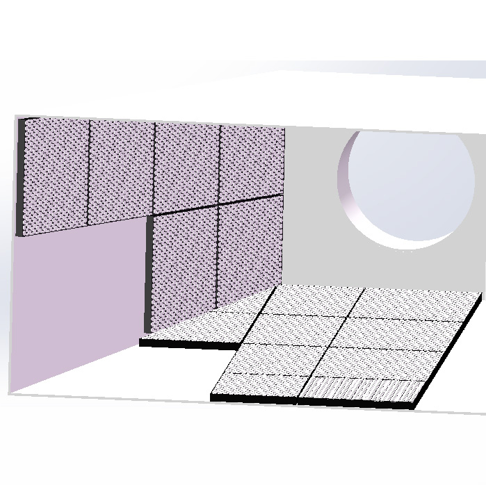 50X500X8mm Cn Layer Backed Ceramic Wear Panel