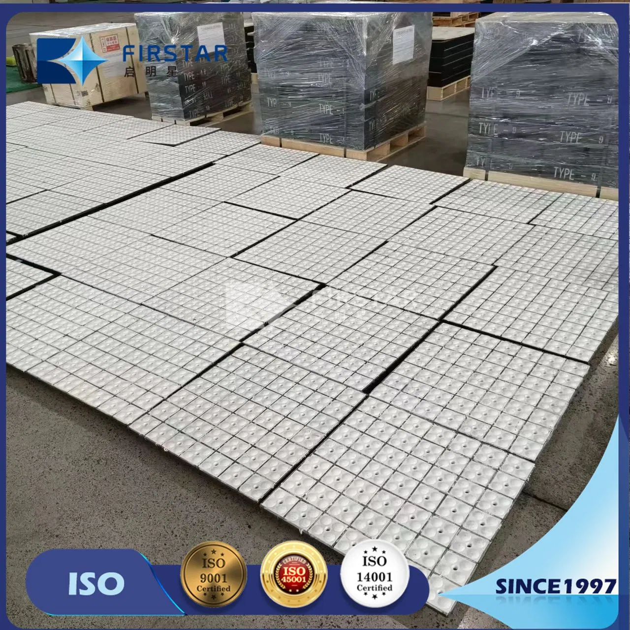 China Manufacturer Steel Backed Welabled Ceramic Wear Liner for Mining Industry