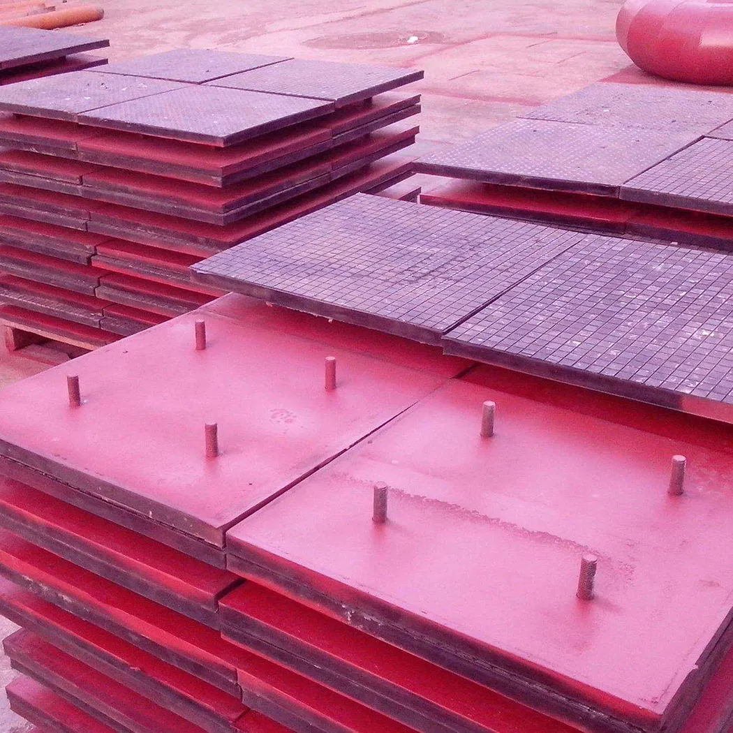 OEM Belt-on Conveyor Wear Ceramic Liners Rubber Backed Steel Plate