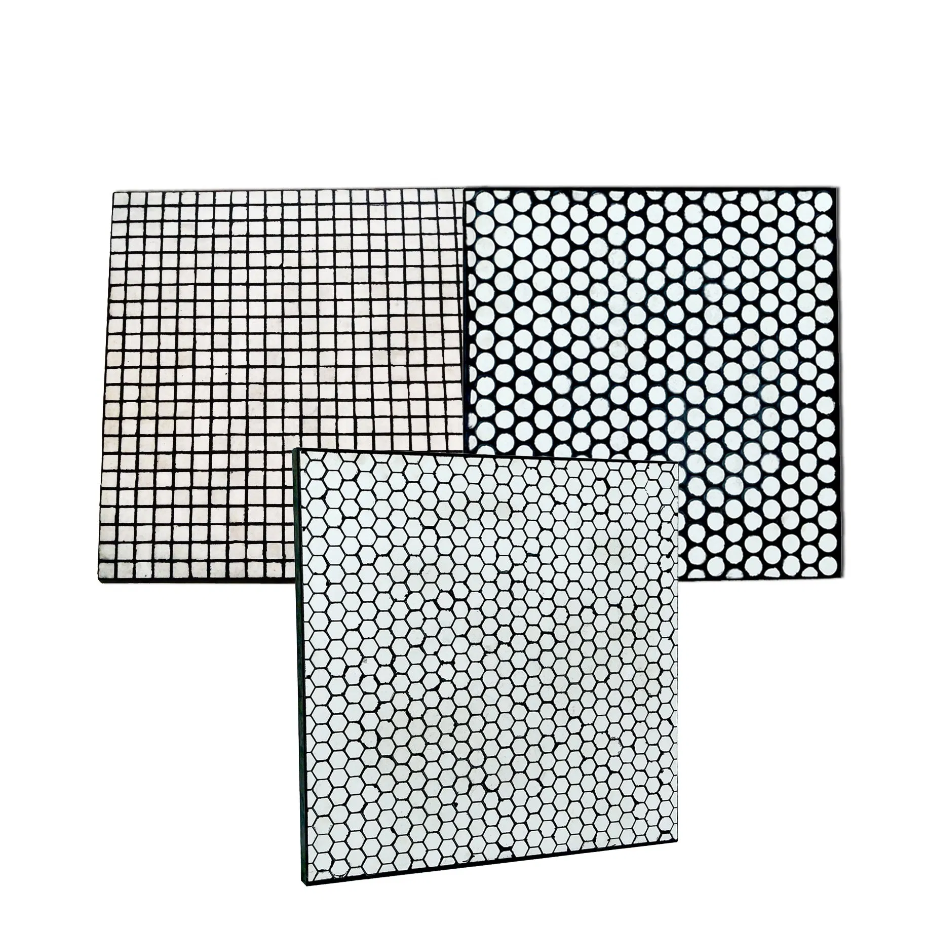 Chute Lining Material Cn Bonding Layer Backed Rubber Ceramic Wear Mats