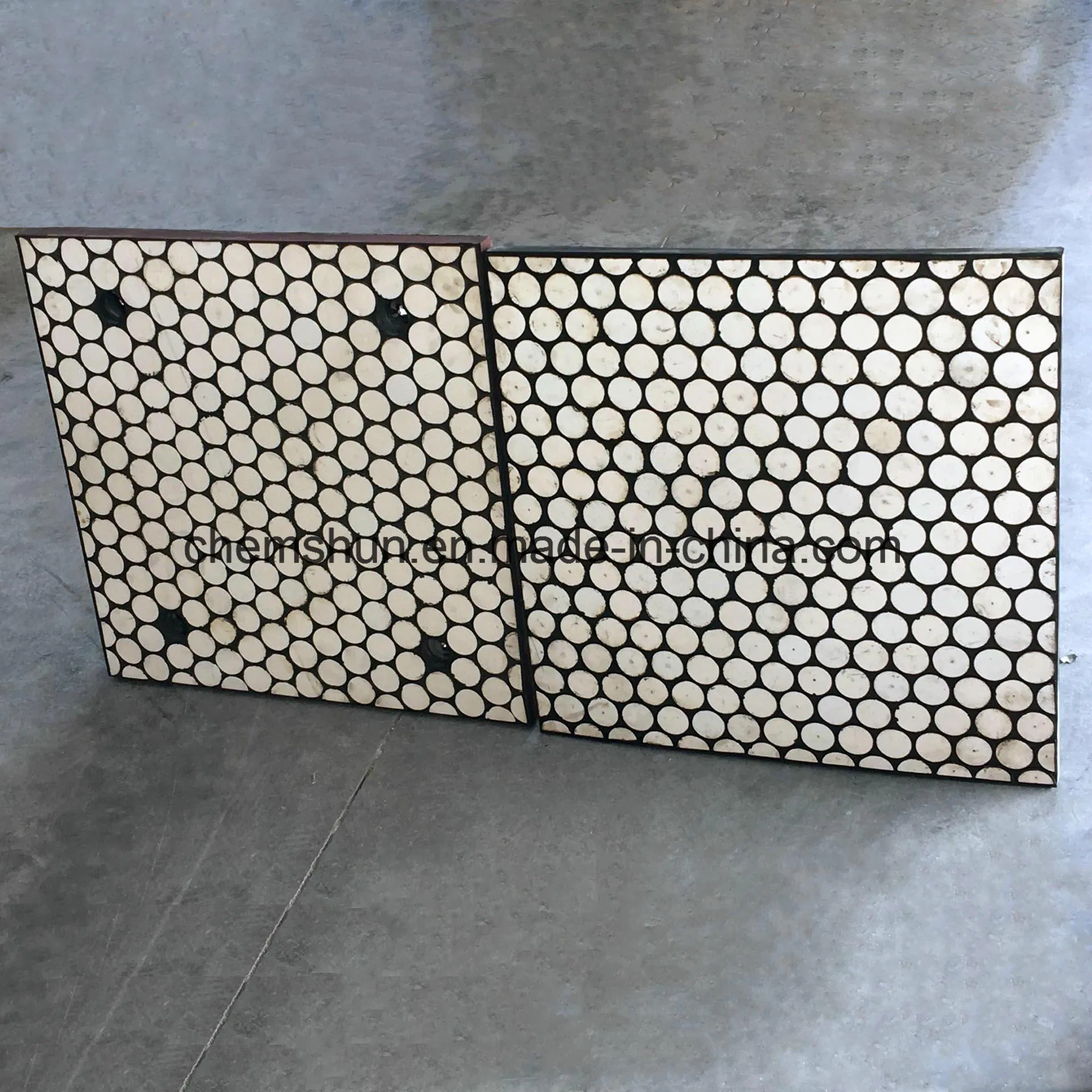 Rubber Backed Ceramic Wear Liner Tile with Facotry Price