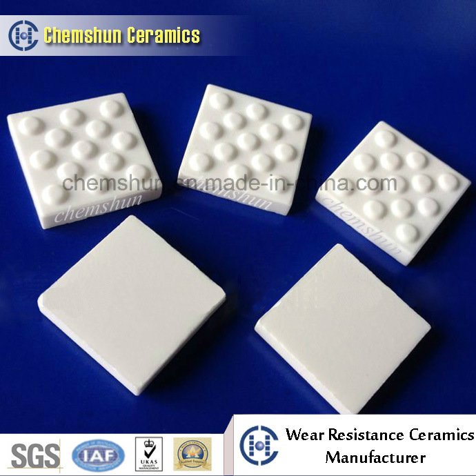 Alumina Oxide Ceramic Pulley Lagging Tile Lining (20*30*9+1 mm)