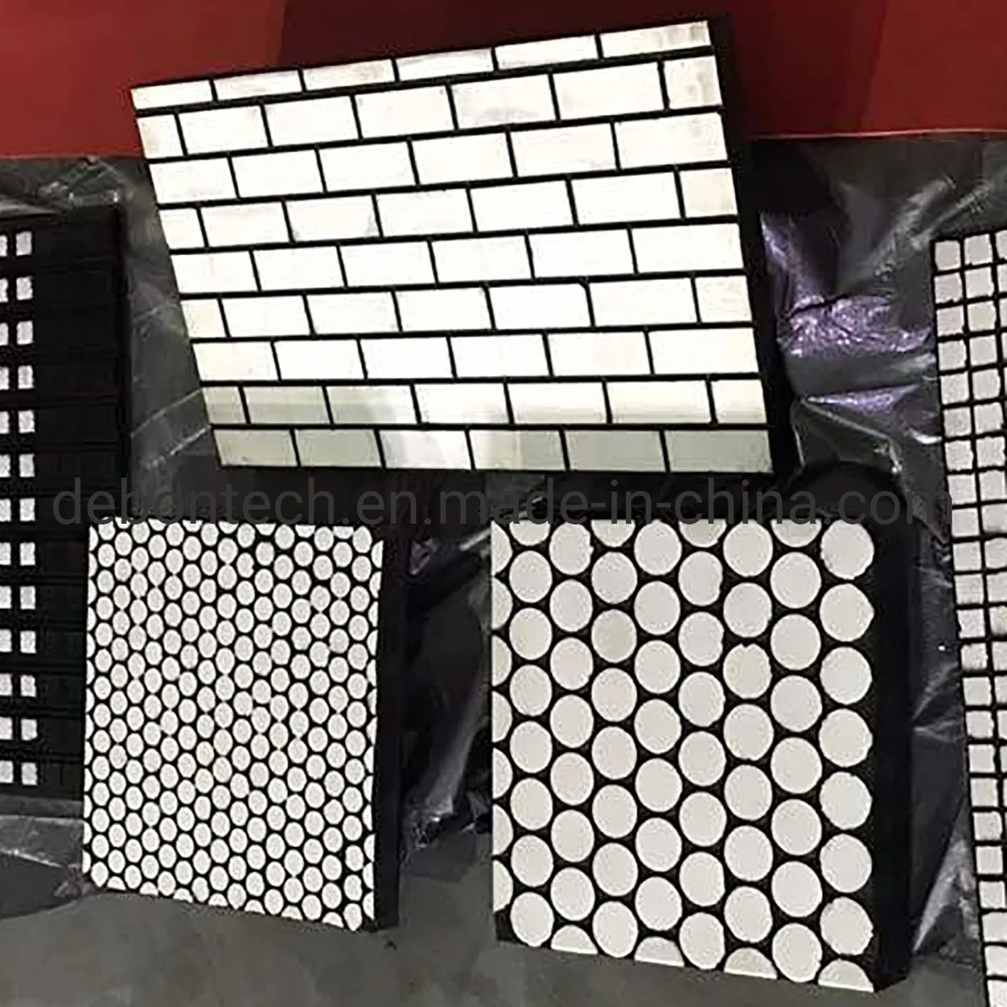 Chute Wear Plate Composite Rubber Ceramic Liner Steel Plate