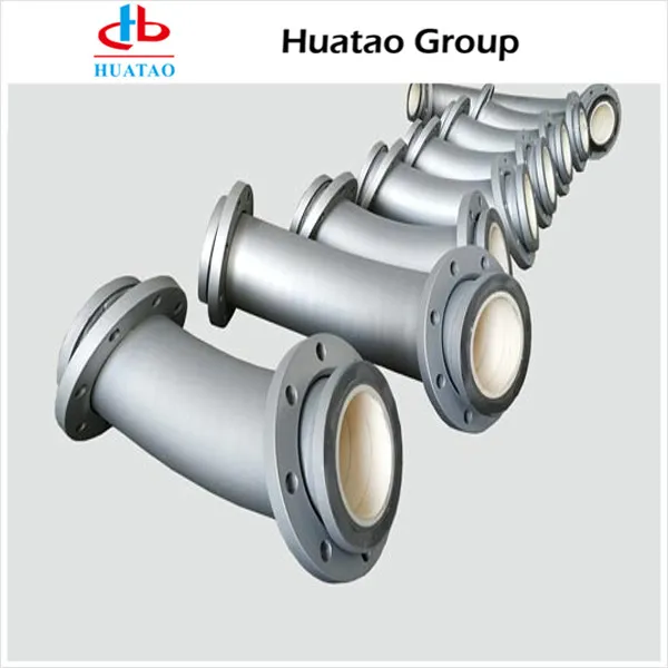 Ceramic Tile Lined Steel Elbow Pipe