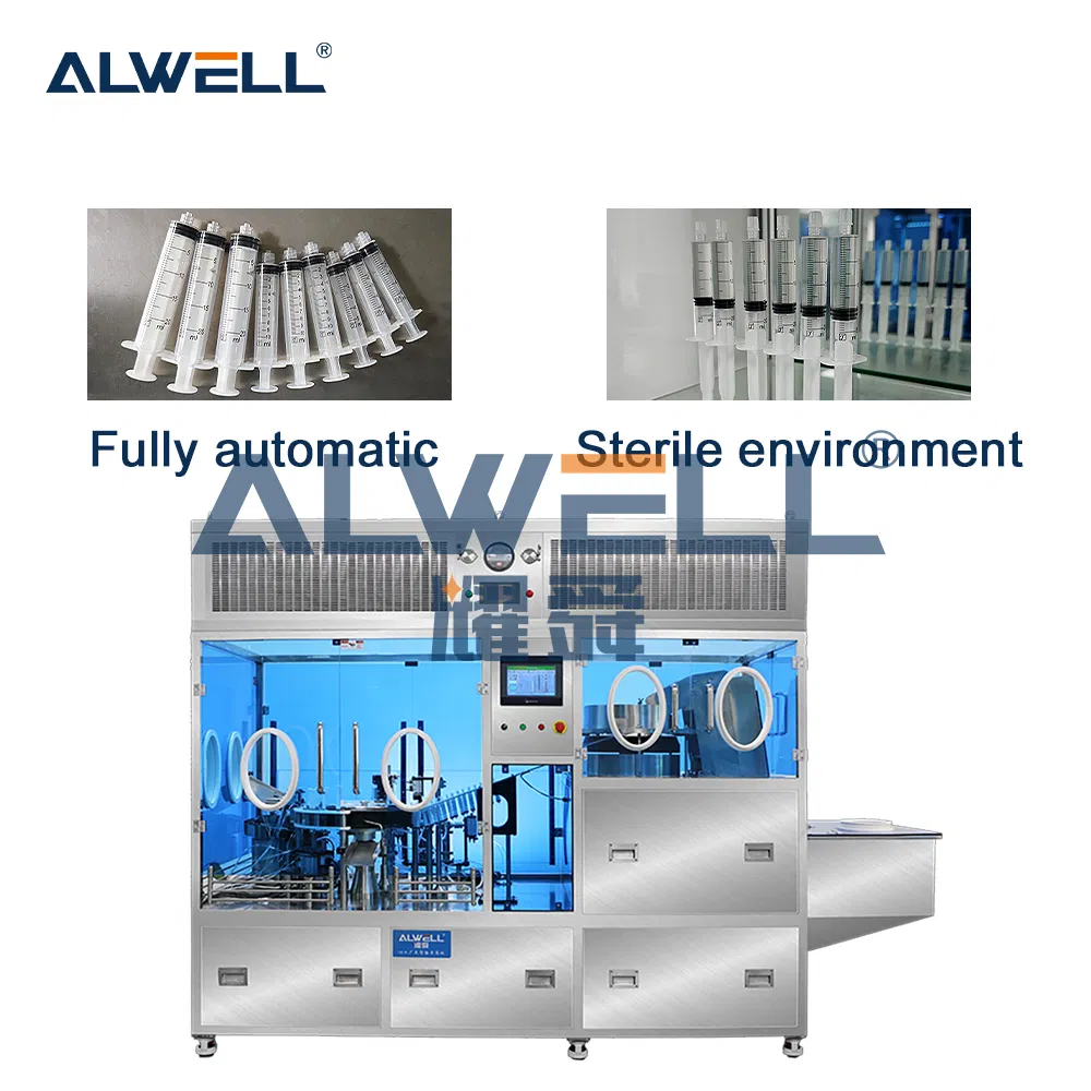 Automatic Luer Lock Syringe Chitosan Gel Filling Capping Machine