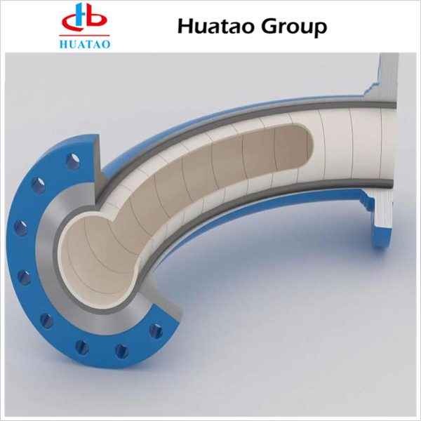 Ceramic Tile Lined Steel Elbow Pipe