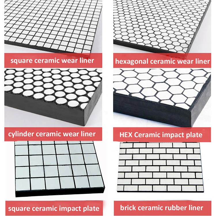 Steel Backing Plates Ceramic Rubber Composite Wear Liner
