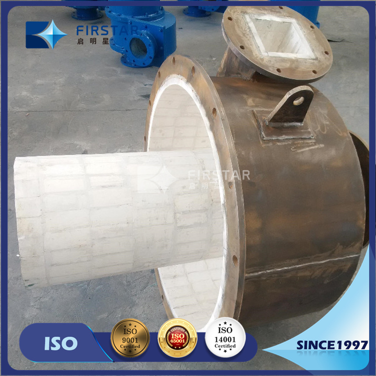 China Abrasion Resistant Carbon Steel Pipes Lined 92%&95% Alumina Ceramic Tiles