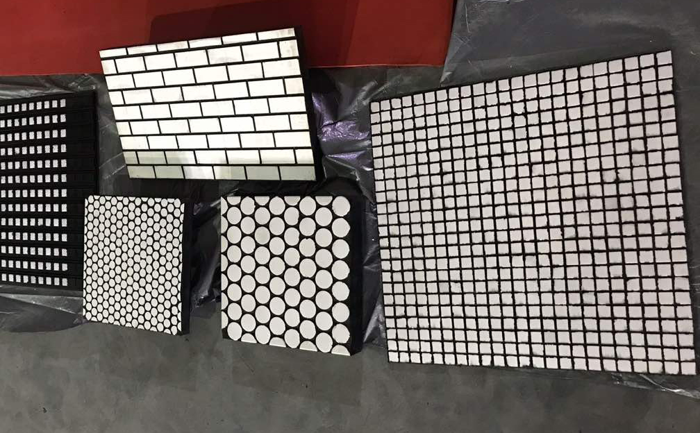 Wear Resistant Rubber Backed Alumina Ceramic Lining