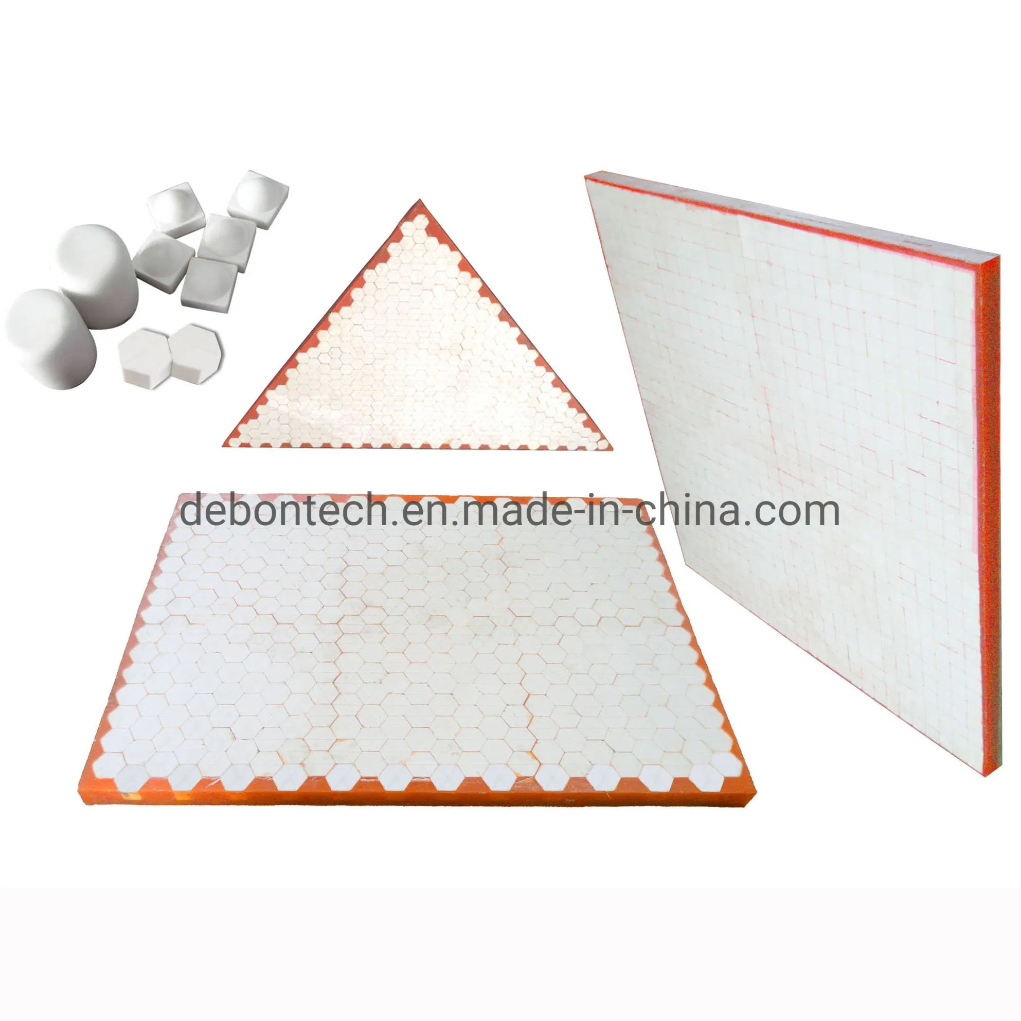 500mm 99% Ai2o3 Ceramic Tiles Mosaic Tile Rubber Backed Plane
