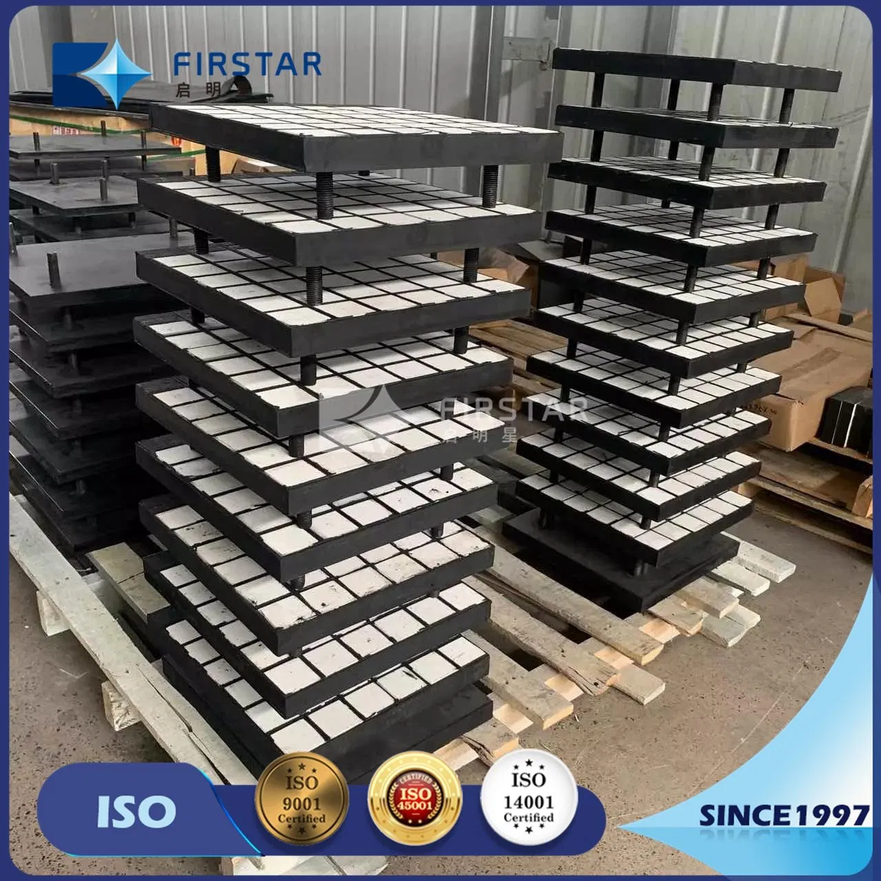 Resistant Abrasion Rubber Steel Backed Alumina Ceramic Wear Liner