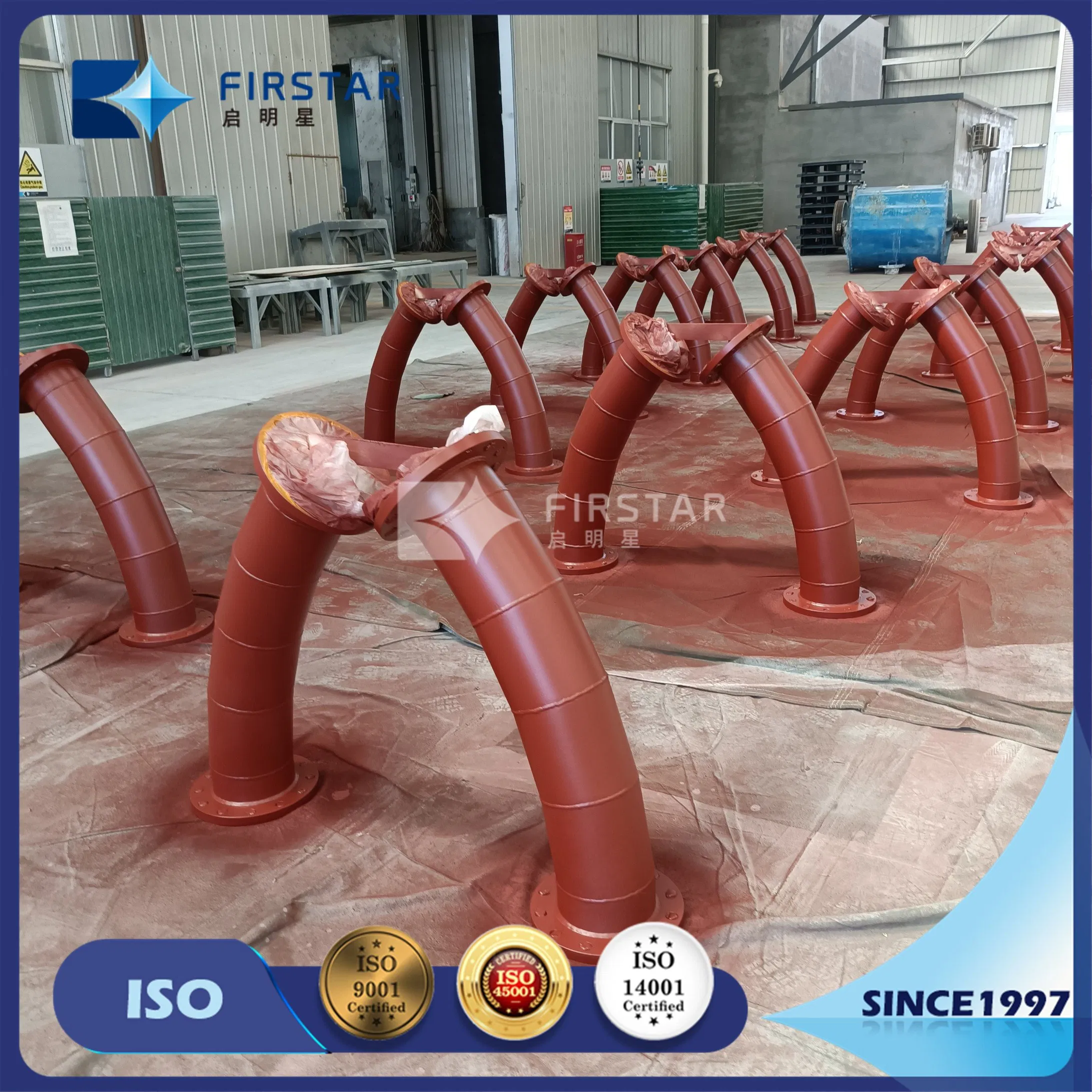 Alumina Ceramic Lined Steel Pipe for Material Conveying System for Mineral Wear Resistance Pipeline