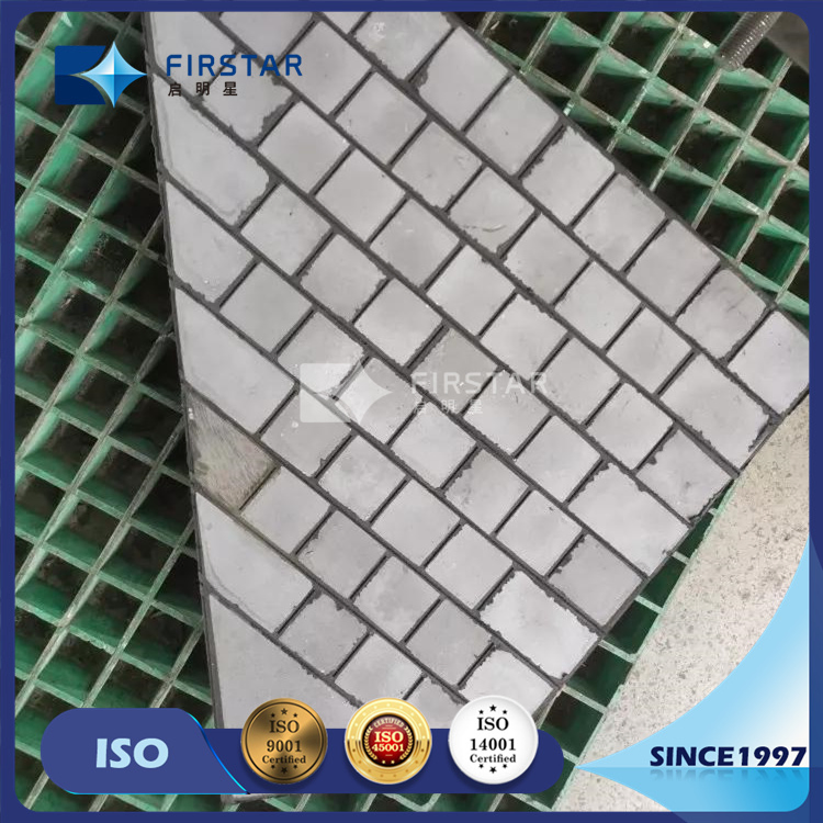 Super Wear Resistant Silicon Carbide Liner Plates Composite Rubber Ceramic Lining